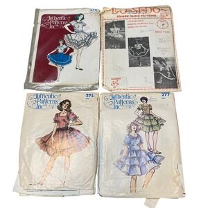 Vintage Square Dance Sewing Patterns Lot Do-Si-Do Authentic MIsses Ladies Crafts